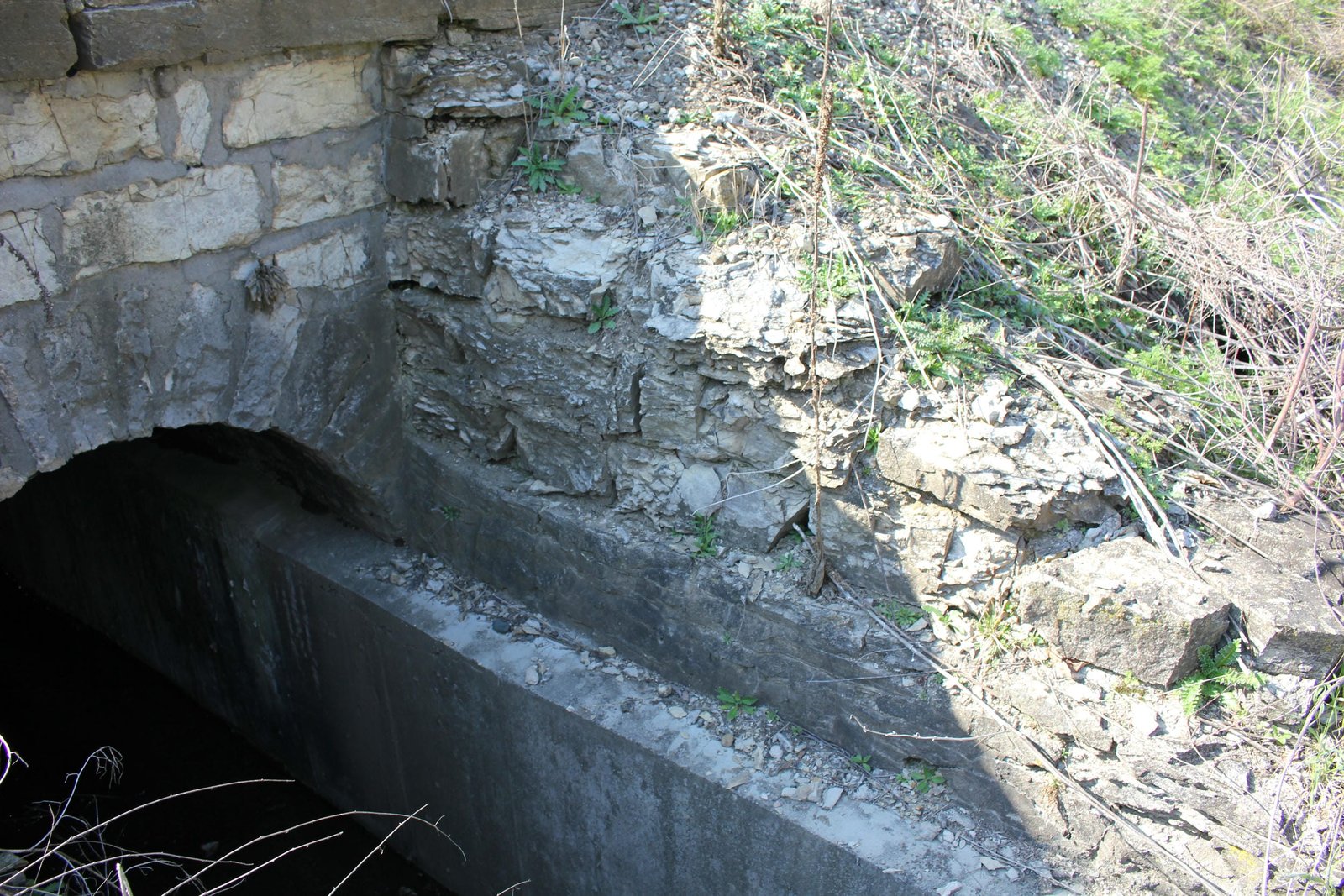Northeast wing wall